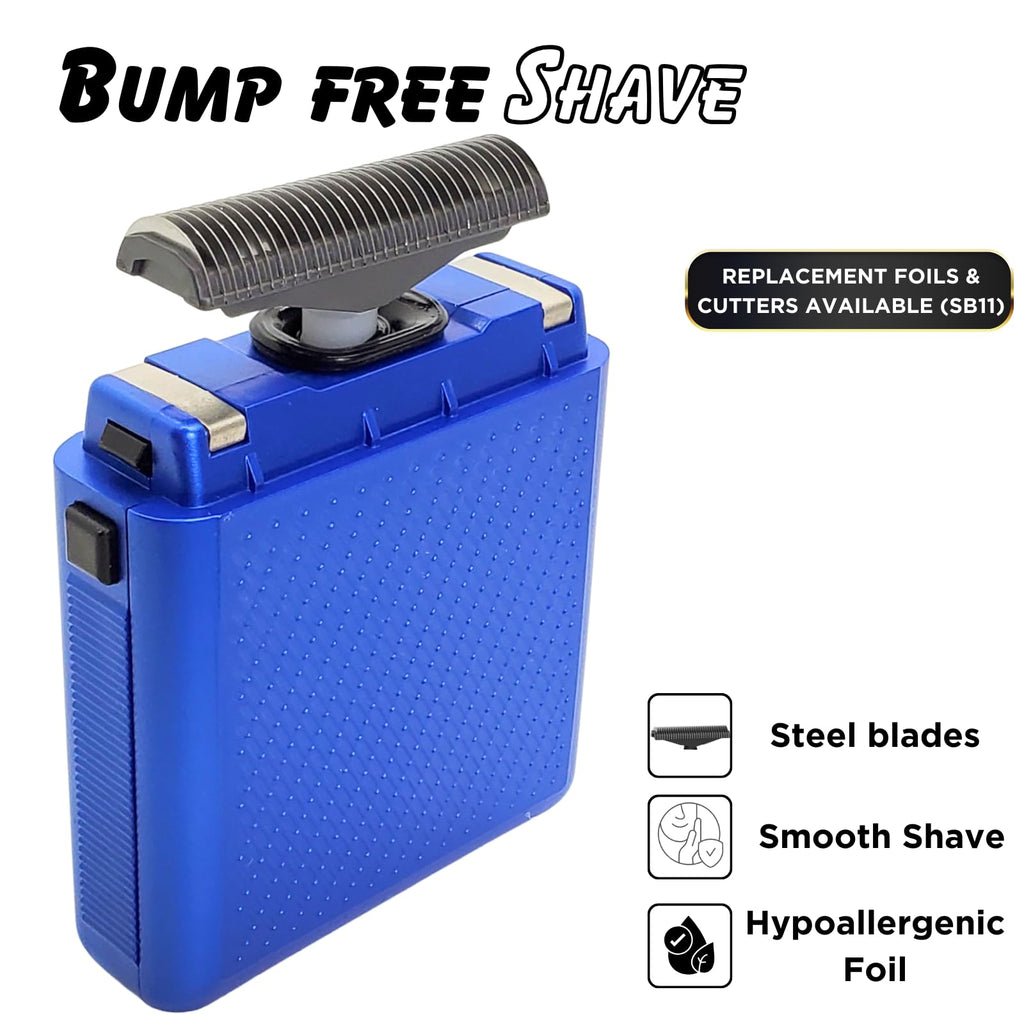 Supreme Trimmer Solo STF101 Herren-Einzelfolienrasierer (150 Minuten Laufzeit), kabellos, leistungsstark, USB-C-Mini-Größe, Reiserasierer für Friseure und Zuhause, Schwarz
