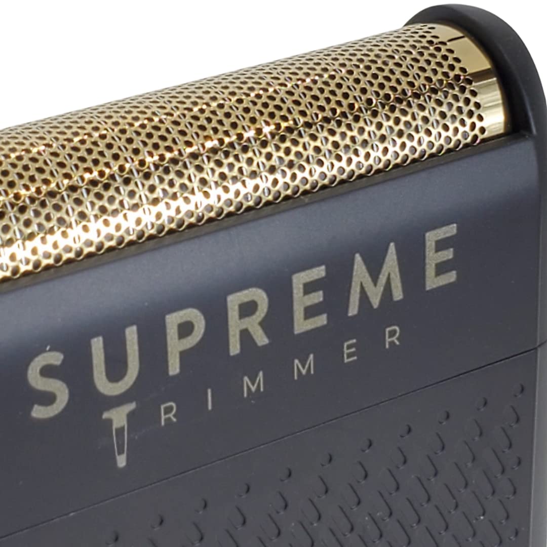 Supreme Trimmer Solo STF101 Herren-Einzelfolienrasierer (150 Minuten Laufzeit), kabellos, leistungsstark, USB-C-Mini-Größe, Reiserasierer für Friseure und Zuhause, Schwarz