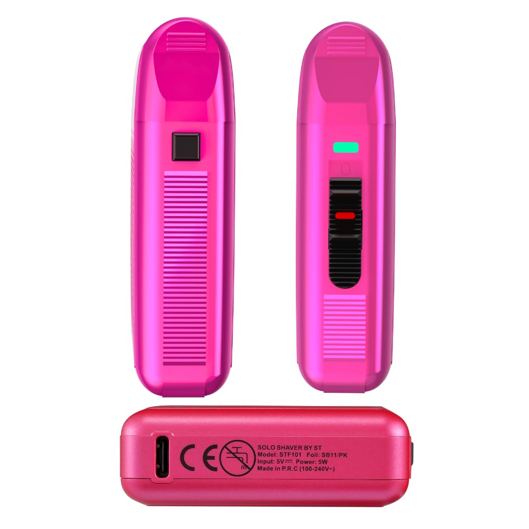 Supreme Trimmer Solo STF101 Herren-Einzelfolienrasierer (150 Minuten Laufzeit), kabellos, leistungsstark, USB-C-Mini-Größe, Reiserasierer für Friseure und Zuhause, Schwarz