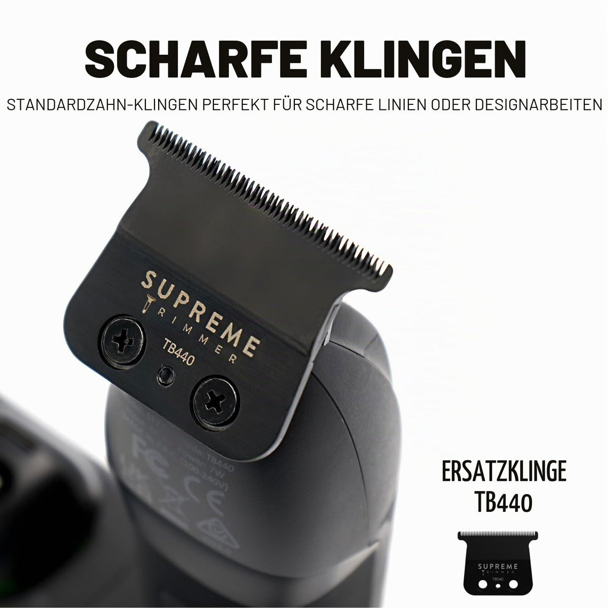 Supreme Trimmer Recharge ST777 – Professional Barber Trimmer with 2 Removable Batteries | 8000 RPM Motor, Smart Charging Dock, USB-C Fast Charge