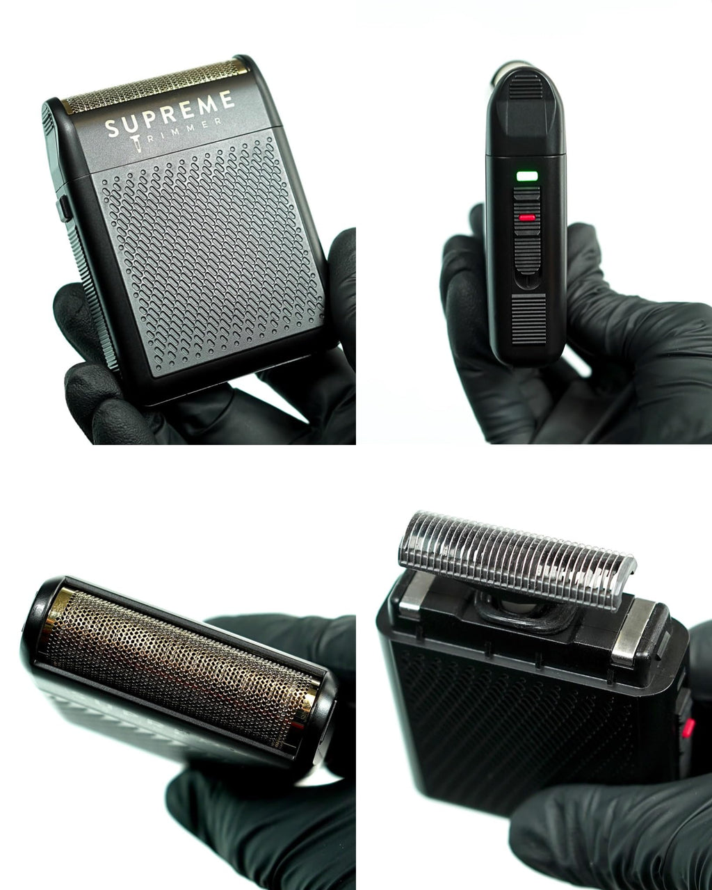 Supreme Trimmer Solo STF101 Herren-Einzelfolienrasierer (150 Minuten Laufzeit), kabellos, leistungsstark, USB-C-Mini-Größe, Reiserasierer für Friseure und Zuhause, Schwarz
