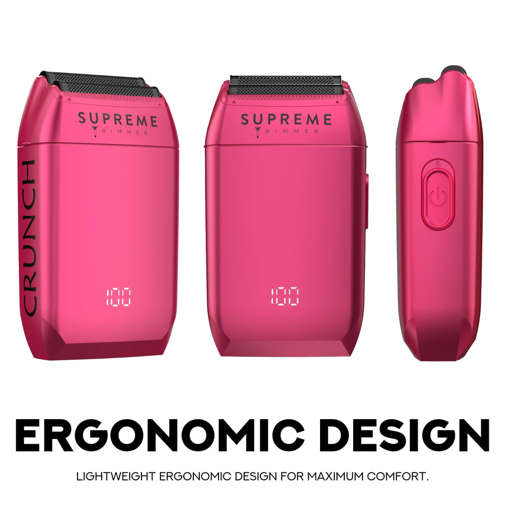 Supreme Trimmer STF602 Elektrorasierer für Herren, Nass-/Trockenrasierer für Herren, Schwarz – Crunch
