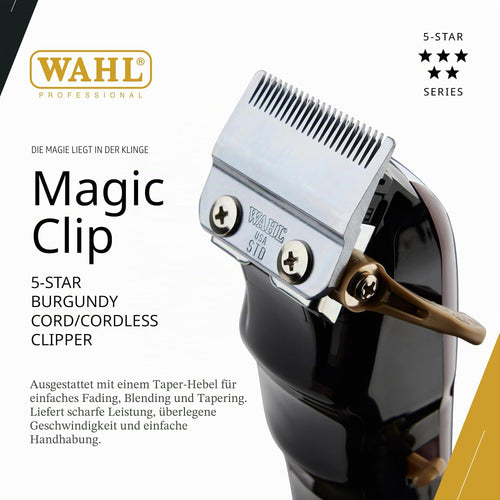 Wahl 43917814810 Haarschneidemaschine Magic Clip Cordless schwarz/gold