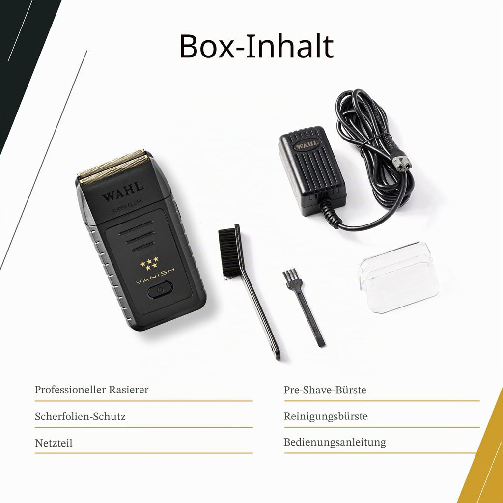 Wahl Professional | 5-Sterne Vanish Rasierer (8173-700) & Vanish Rasierer Ersatz Super Close Goldfolie & Cutter Bar Montage