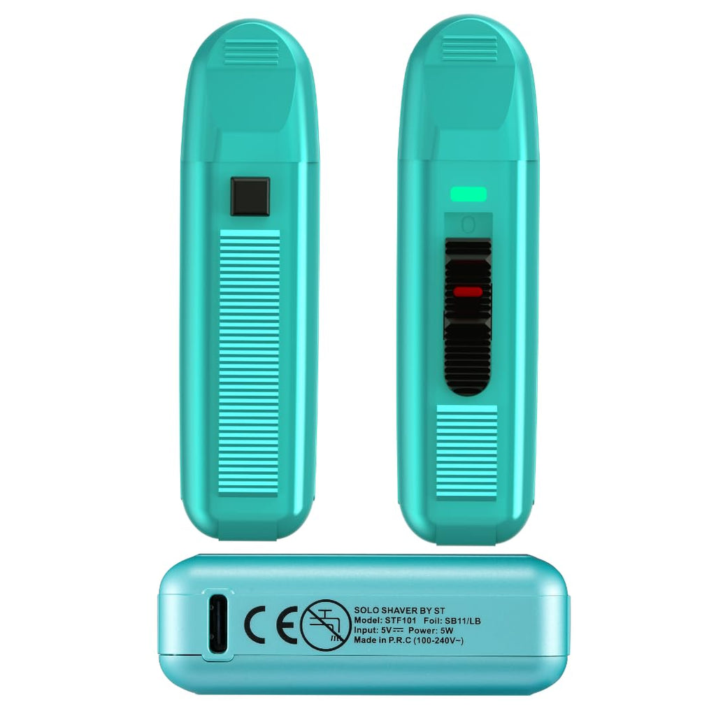 Supreme Trimmer Solo STF101 Herren-Einzelfolienrasierer (150 Minuten Laufzeit), kabellos, leistungsstark, USB-C-Mini-Größe, Reiserasierer für Friseure und Zuhause, Schwarz