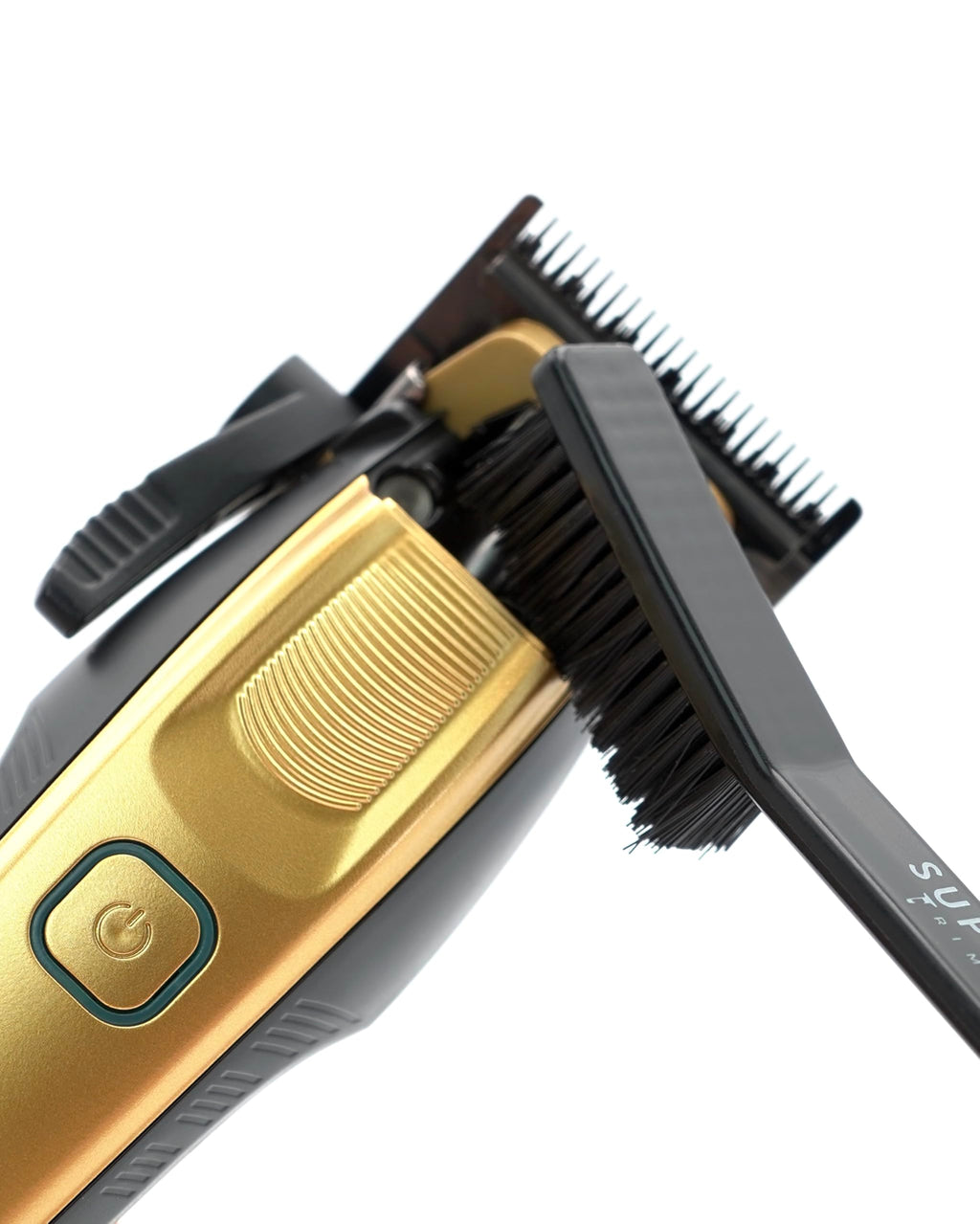 Supreme Trimmer Wiederaufladbare Haarschneidemaschine – Professioneller Haarschneider mit 2 abnehmbaren Batterien, bürstenlosem Motor, intelligentem Ladeständer, USB-C-Ladung und DLC-Klingen Barbiere