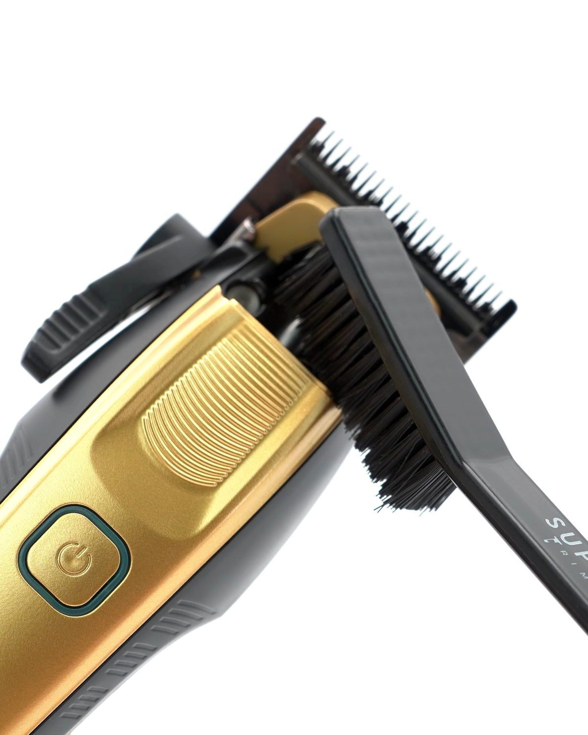 Supreme Trimmer Wiederaufladbare Haarschneidemaschine – Professioneller Haarschneider mit 2 abnehmbaren Batterien, bürstenlosem Motor, intelligentem Ladeständer, USB-C-Ladung und DLC-Klingen Barbiere
