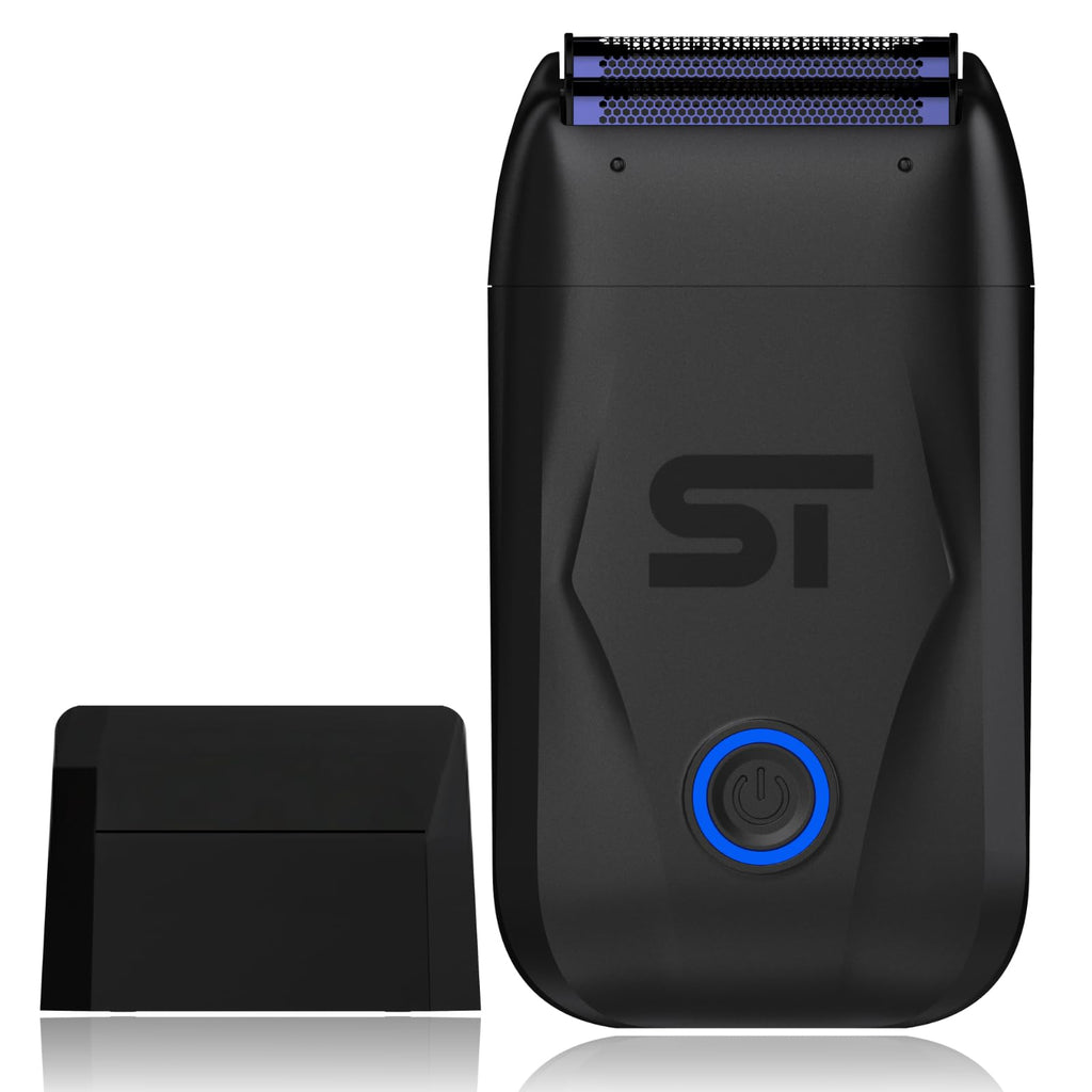 Supreme Trimmer DarkStar 72 Folienrasierer STF720 – 9000 U/min Vektormotor, 150 Minuten Laufzeit kabelgebundener und kabelloser Elektrorasierer, hypoallergene Folien für Gesicht, Kopf und Stoppeln
