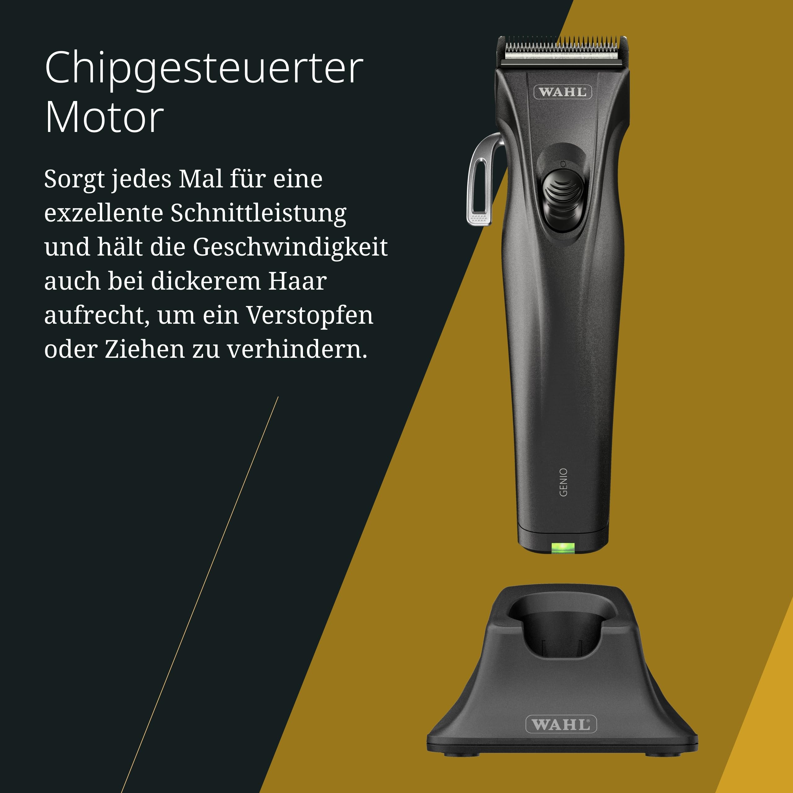 Wahl Genio - Kabellose Haarschneidemaschine - Professioneller Clipper - bis zu 120 Minuten Betriebszeit