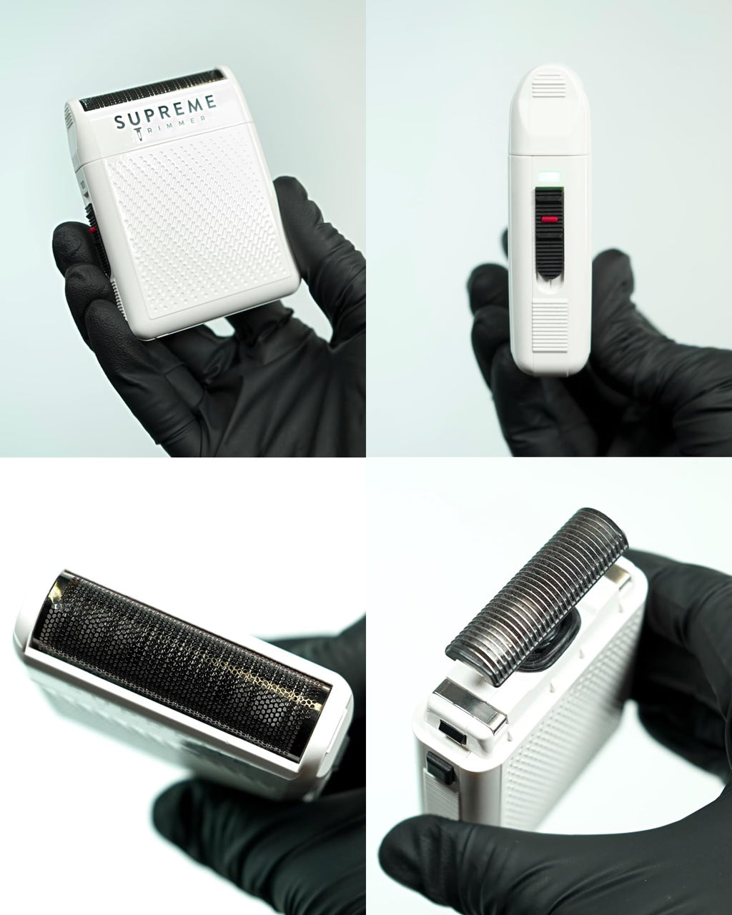 Supreme Trimmer Solo STF101 Herren-Einzelfolienrasierer (150 Minuten Laufzeit), kabellos, leistungsstark, USB-C-Mini-Größe, Reiserasierer für Friseure und Zuhause, Schwarz