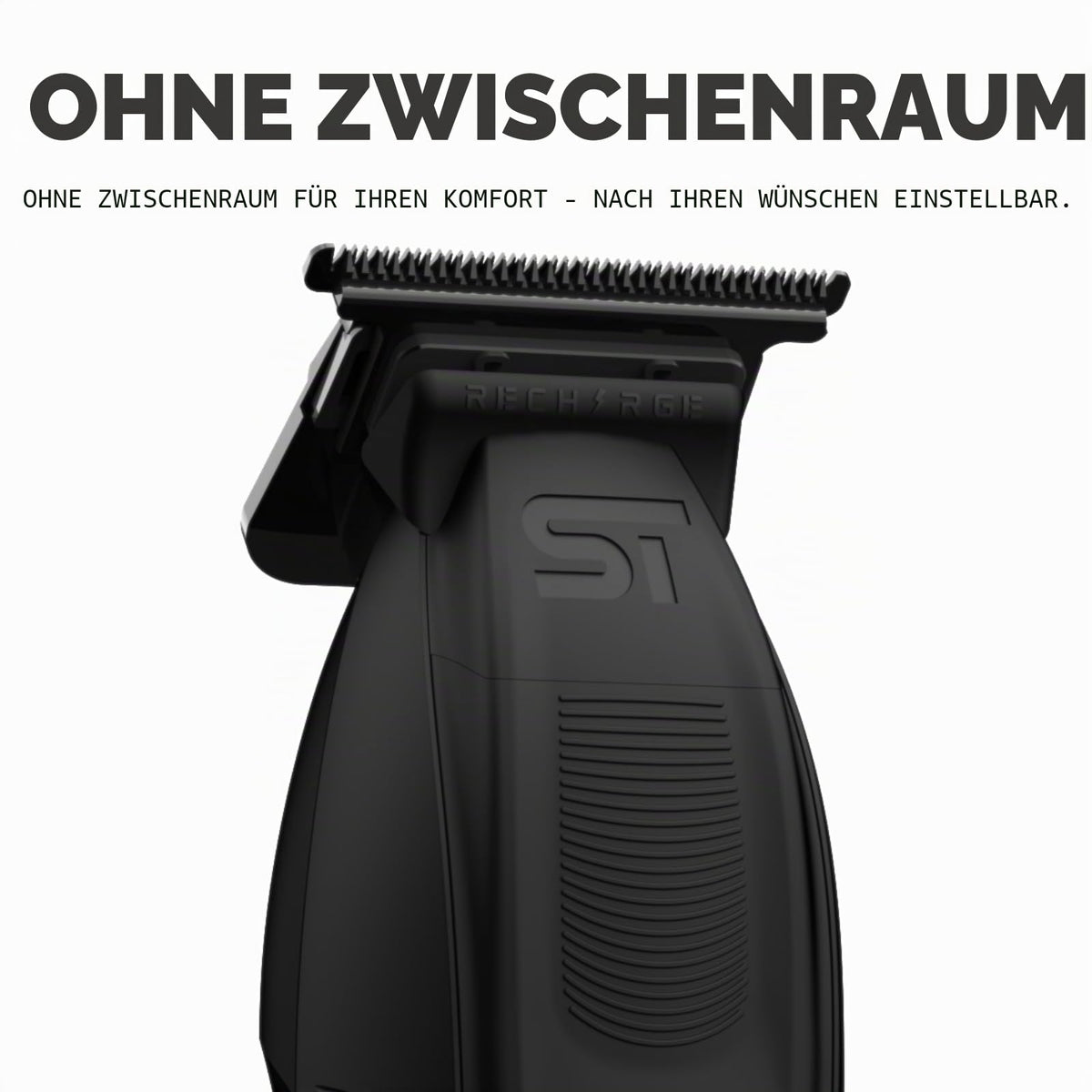 Supreme Trimmer Recharge ST777 – Professional Barber Trimmer with 2 Removable Batteries | 8000 RPM Motor, Smart Charging Dock, USB-C Fast Charge