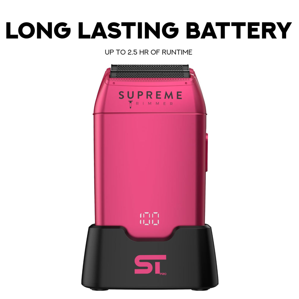 Supreme Trimmer STF602 Elektrorasierer für Herren, Nass-/Trockenrasierer für Herren, Schwarz – Crunch