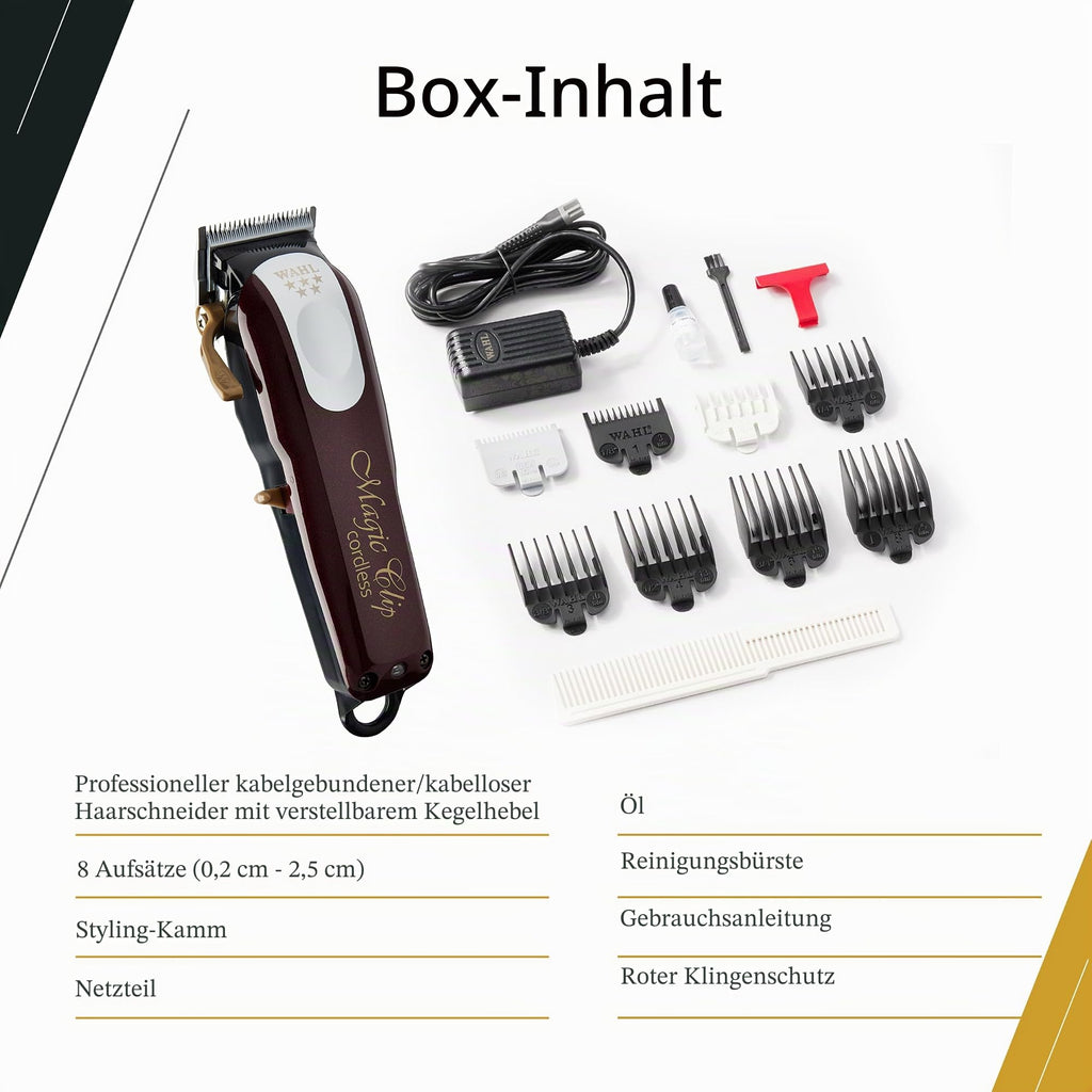 Wahl 43917814810 Haarschneidemaschine Magic Clip Cordless schwarz/gold
