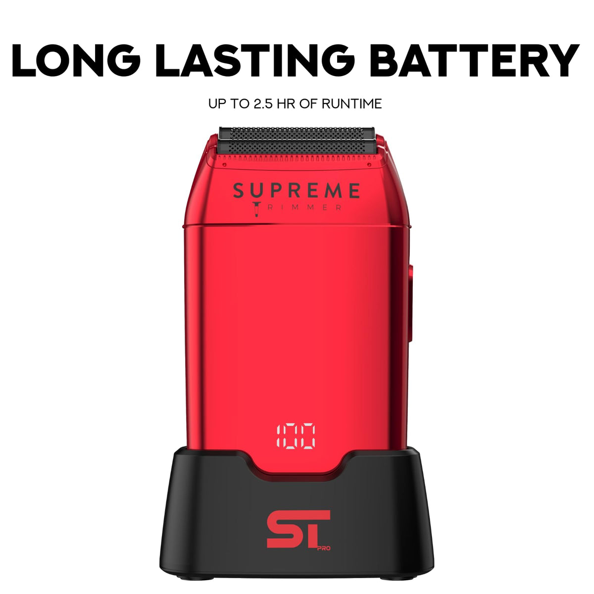 Supreme Trimmer STF602 Elektrorasierer für Herren, Nass-/Trockenrasierer für Herren, Schwarz – Crunch