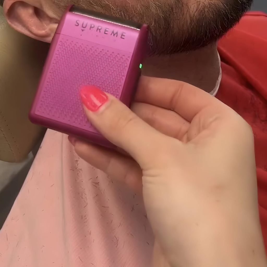 Supreme Trimmer Solo STF101 Herren-Einzelfolienrasierer (150 Minuten Laufzeit), kabellos, leistungsstark, USB-C-Mini-Größe, Reiserasierer für Friseure und Zuhause, Schwarz