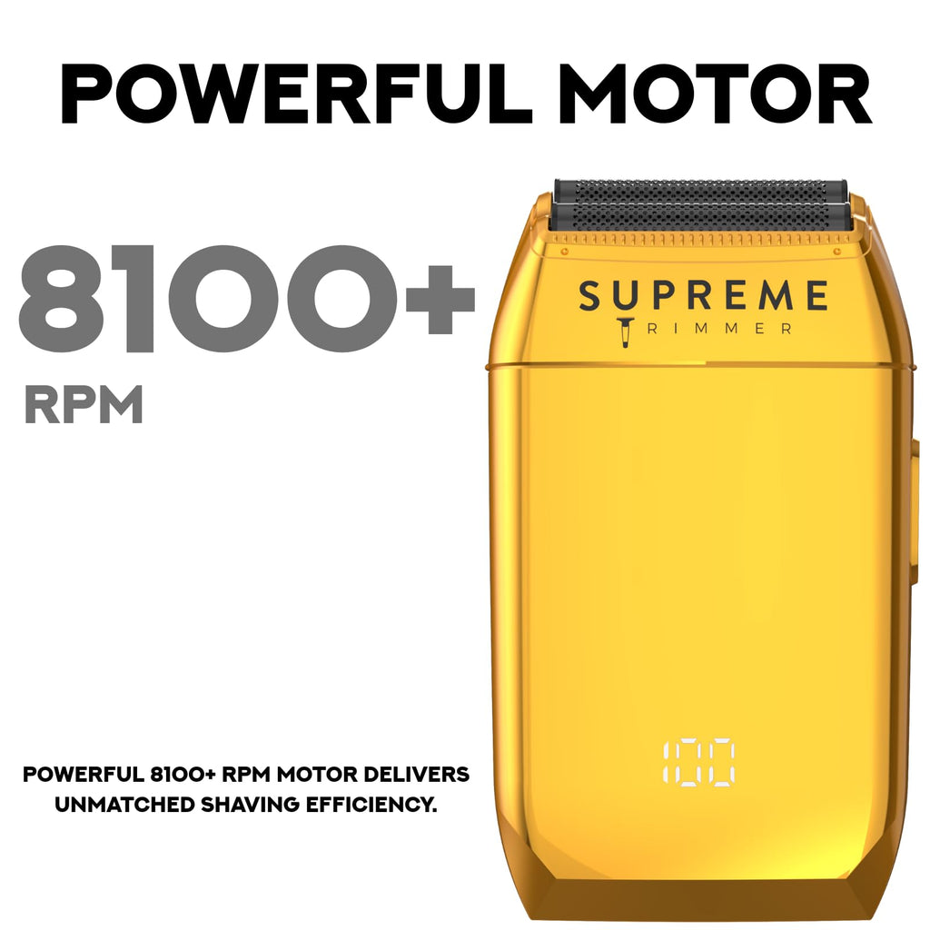 Supreme Trimmer STF602 Elektrorasierer für Herren, Nass-/Trockenrasierer für Herren, Schwarz – Crunch