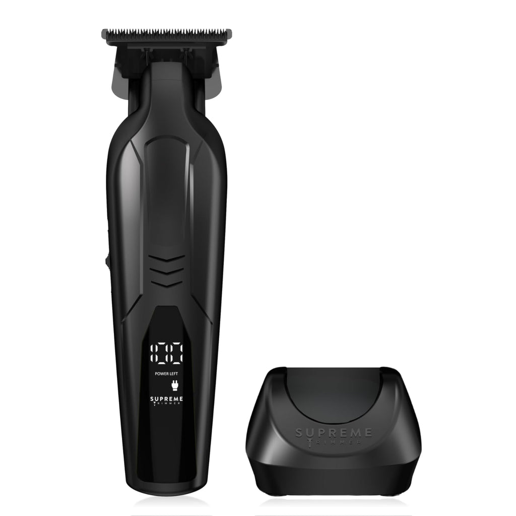 Supreme Trimmer Vader Lite ST3700 – Professioneller kabelloser Friseurauskleidung & Detailer, 120 Minuten Laufzeit, 7000 U/min Motor, Zero Gap DLC T-Blade, USB-C Schnellladung, Bart, Haare & Körper