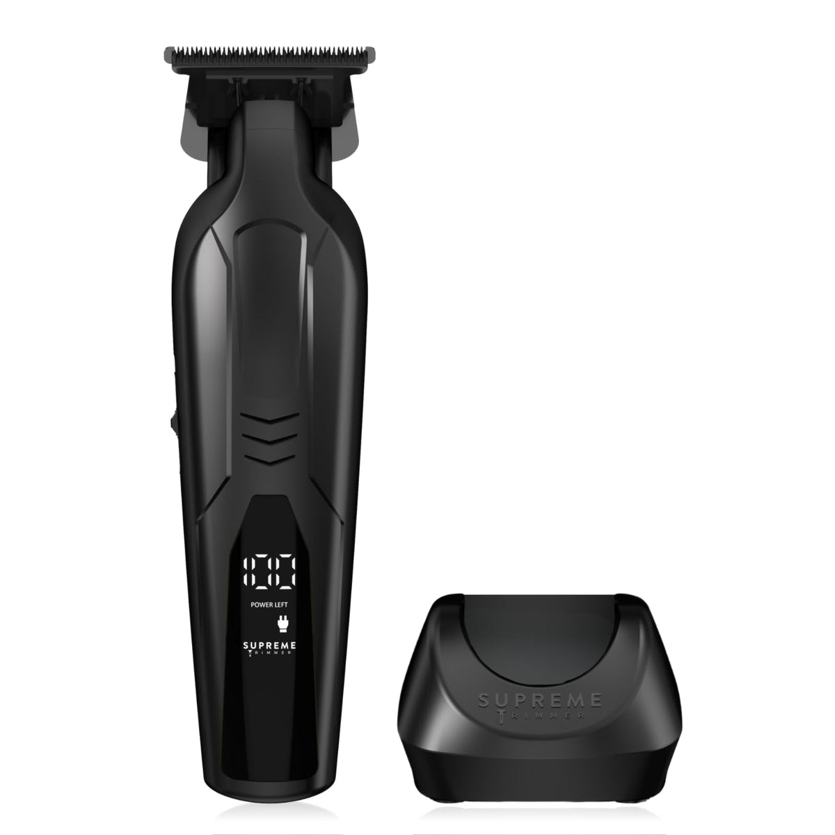Supreme Trimmer Vader Lite ST3700 – Professioneller kabelloser Friseurauskleidung & Detailer, 120 Minuten Laufzeit, 7000 U/min Motor, Zero Gap DLC T-Blade, USB-C Schnellladung, Bart, Haare & Körper