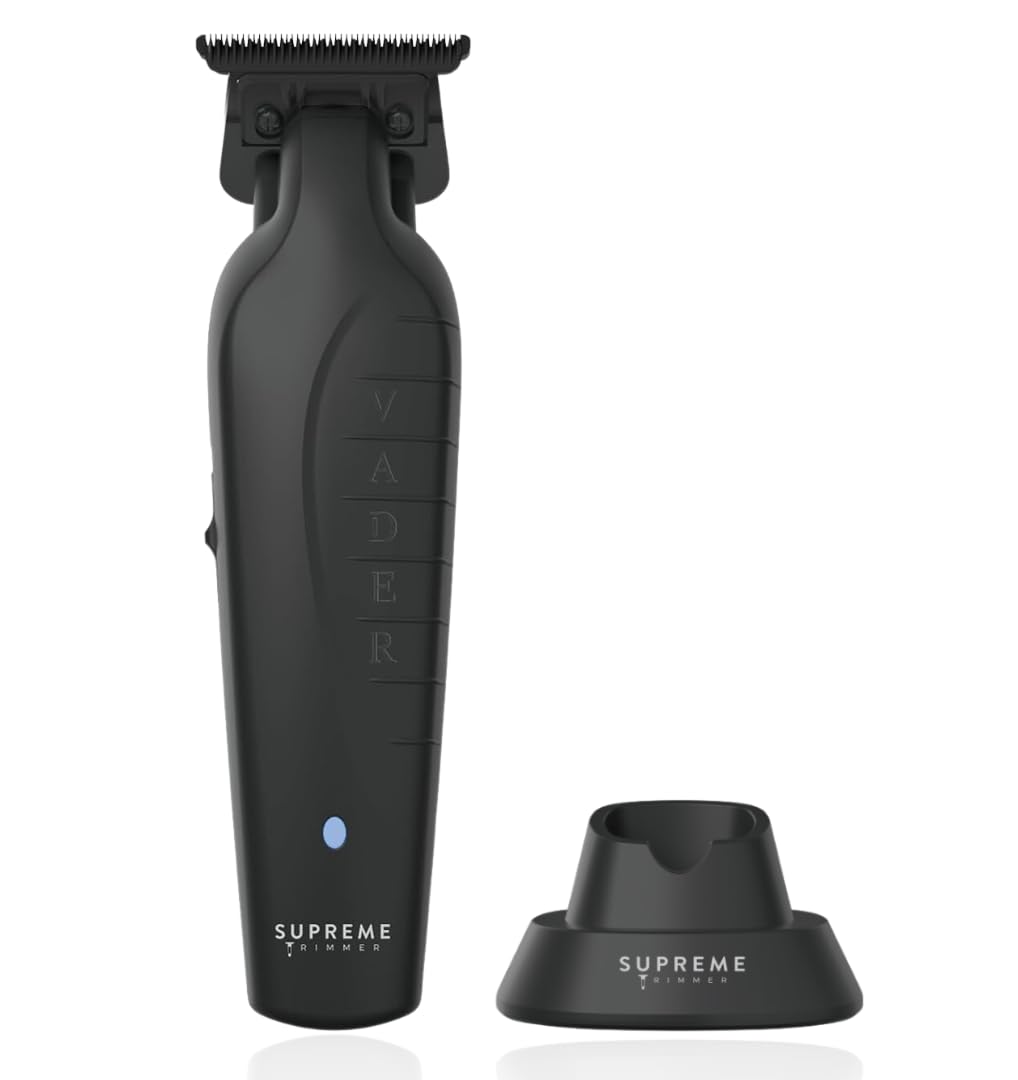 Supreme Trimmer Vader ST3778 – Professional Cordless Barber Liner & Detailer | 210 Min Runtime, 7000 RPM Motor, Zero Gap DLC T-Blade, USB-C Fast Charging | Beard, Hair & Body