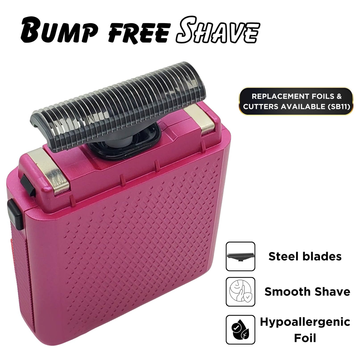 Supreme Trimmer Solo STF101 Herren-Einzelfolienrasierer (150 Minuten Laufzeit), kabellos, leistungsstark, USB-C-Mini-Größe, Reiserasierer für Friseure und Zuhause, Schwarz
