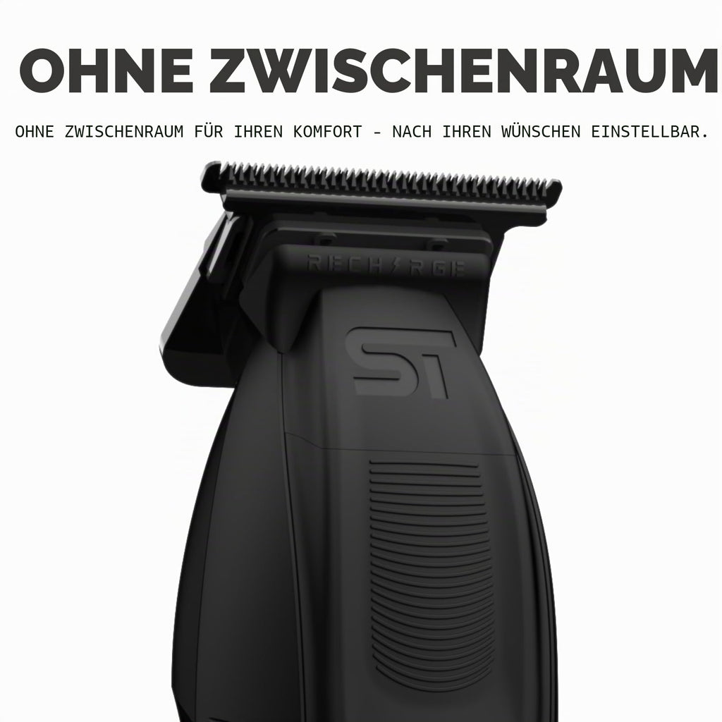 Supreme Trimmer Recharge ST777 – Professional Barber Trimmer with 2 Removable Batteries | 8000 RPM Motor, Smart Charging Dock, USB-C Fast Charge