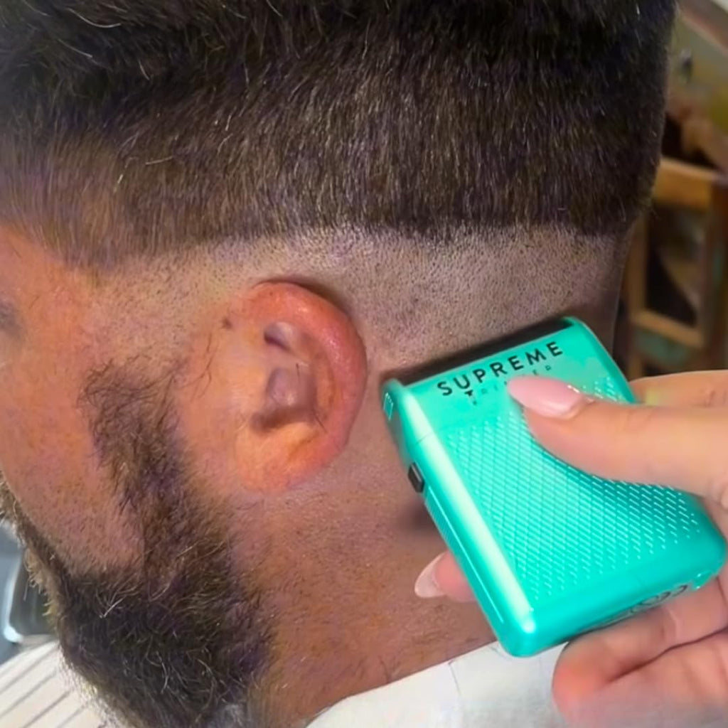 Supreme Trimmer Solo STF101 Herren-Einzelfolienrasierer (150 Minuten Laufzeit), kabellos, leistungsstark, USB-C-Mini-Größe, Reiserasierer für Friseure und Zuhause, Schwarz