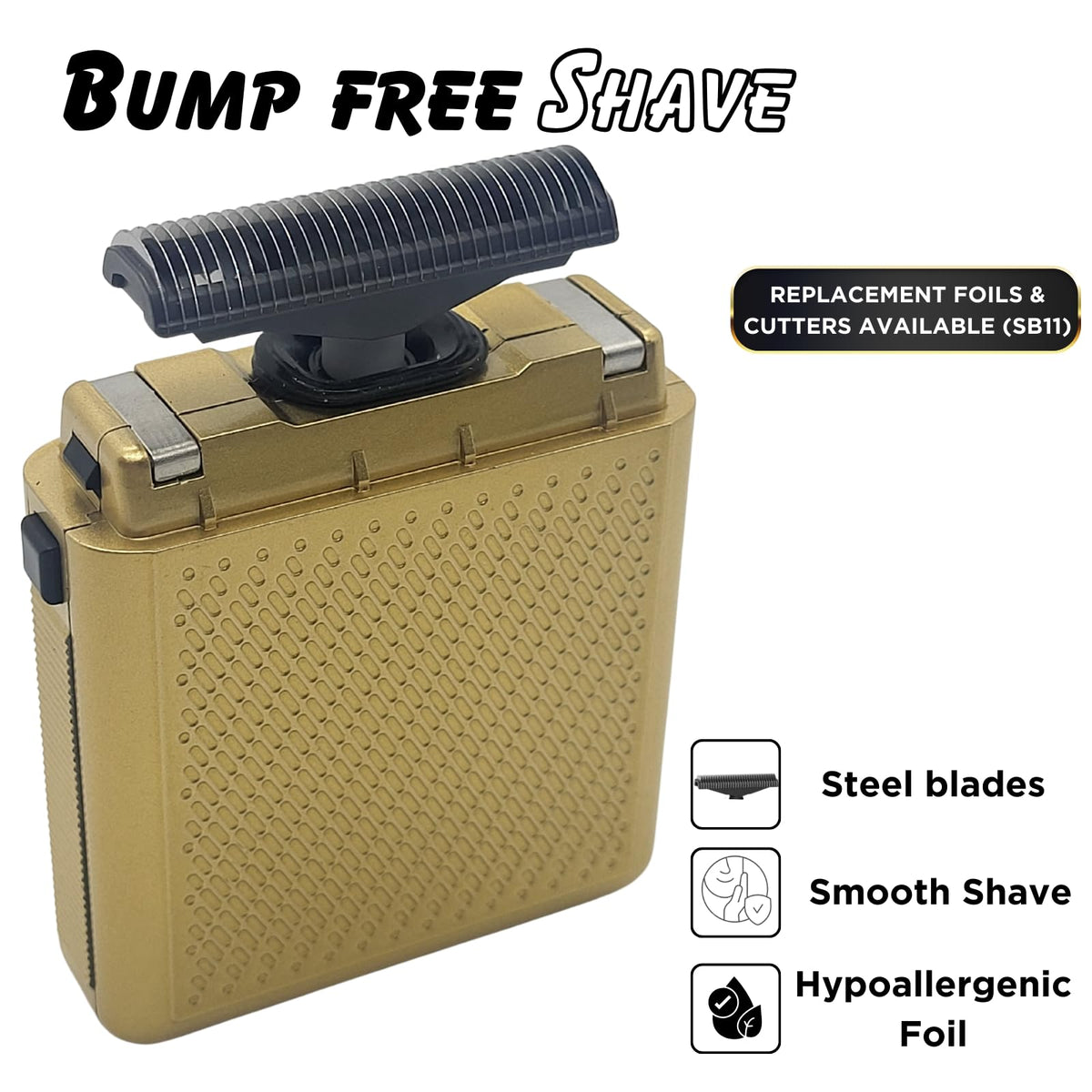 Supreme Trimmer Solo STF101 Herren-Einzelfolienrasierer (150 Minuten Laufzeit), kabellos, leistungsstark, USB-C-Mini-Größe, Reiserasierer für Friseure und Zuhause, Schwarz