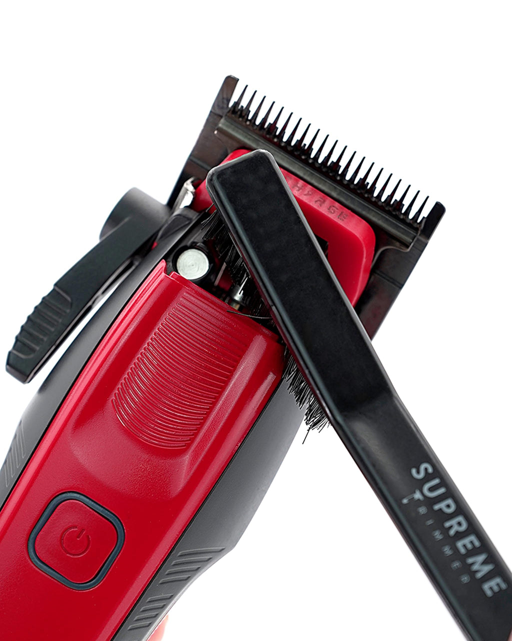 Supreme Trimmer Wiederaufladbare Haarschneidemaschine – Professioneller Haarschneider mit 2 abnehmbaren Batterien, bürstenlosem Motor, intelligentem Ladeständer, USB-C-Ladung und DLC-Klingen Barbiere