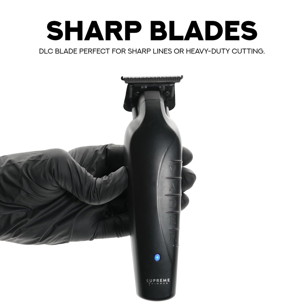 Supreme Trimmer Vader ST3778 – Professional Cordless Barber Liner & Detailer | 210 Min Runtime, 7000 RPM Motor, Zero Gap DLC T-Blade, USB-C Fast Charging | Beard, Hair & Body