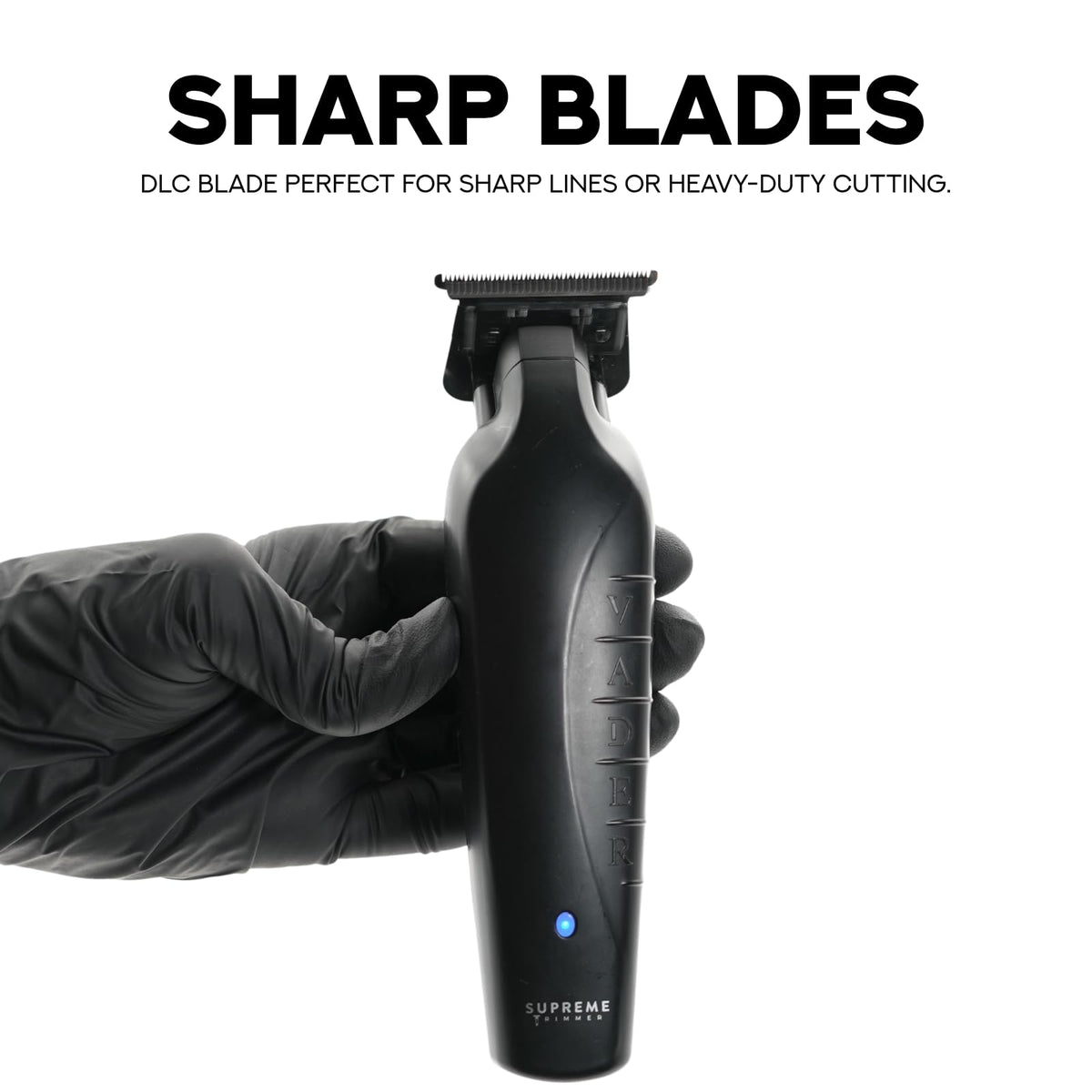Supreme Trimmer Vader ST3778 – Professional Cordless Barber Liner & Detailer | 210 Min Runtime, 7000 RPM Motor, Zero Gap DLC T-Blade, USB-C Fast Charging | Beard, Hair & Body