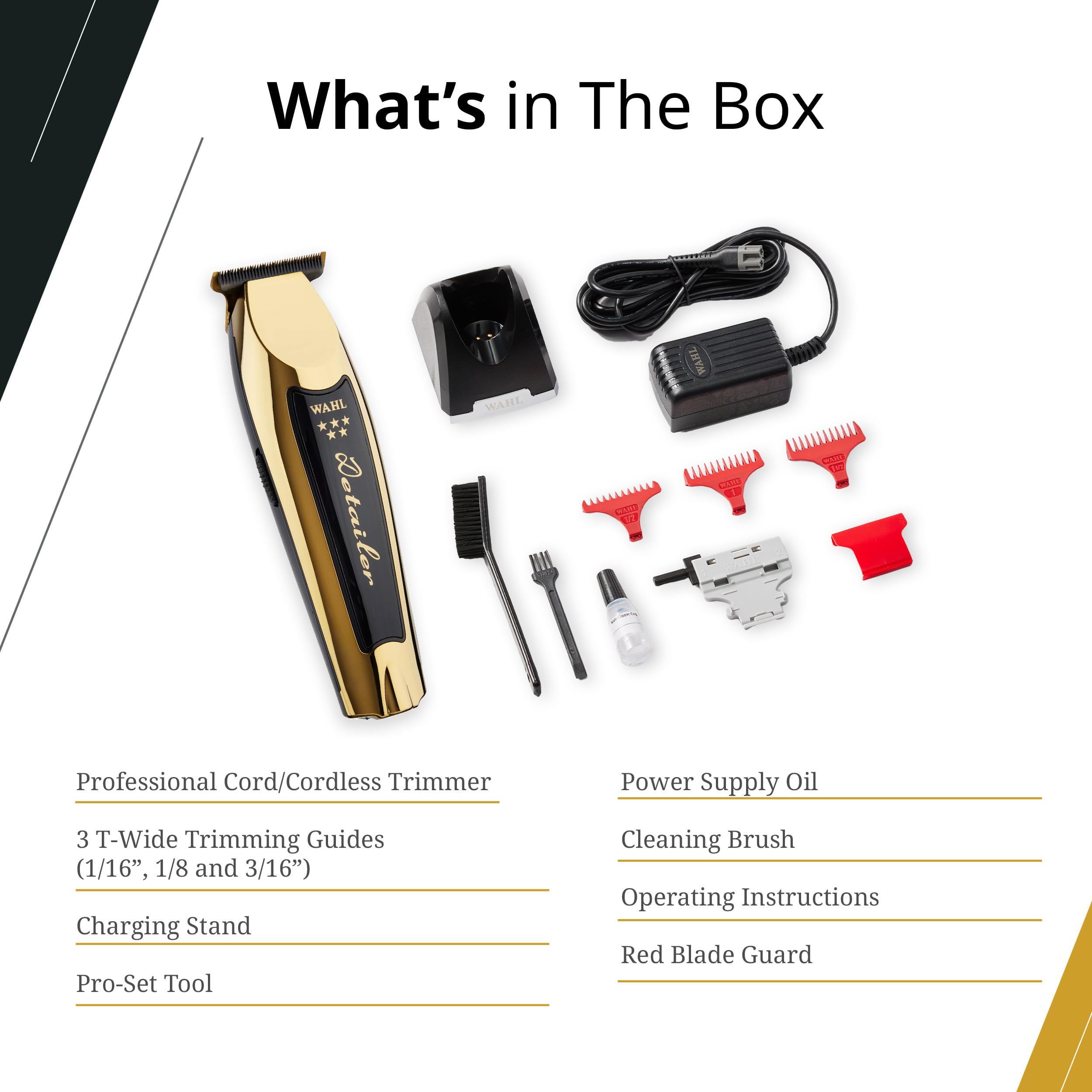 WAHL Professional Cordless Detailer LI Gold, 492.0 grams